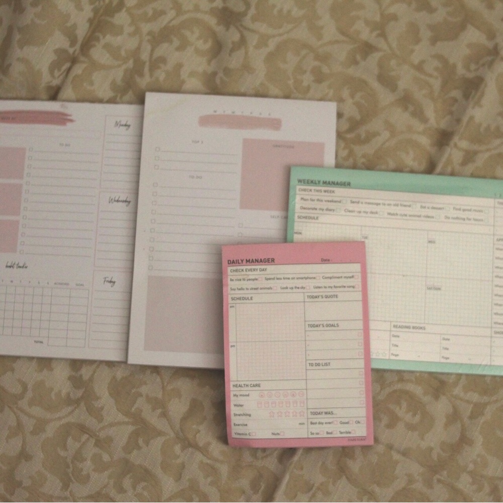 LOT: Paperian Daily + Weekly Undated Desk Planner